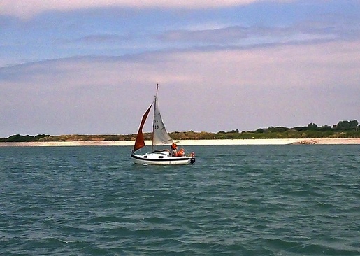 Seaghost seen from Carroussel of Hamble